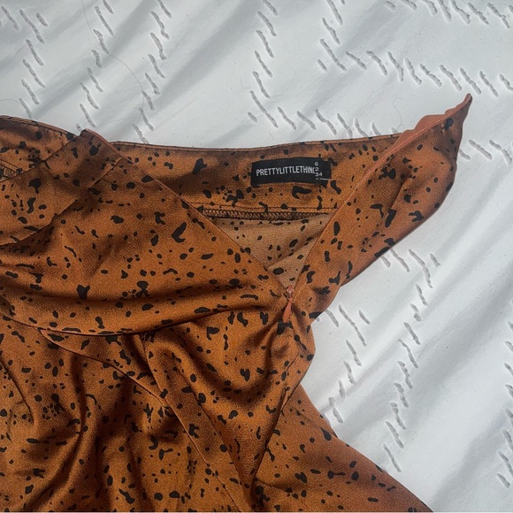 Brown Animal Pattern Skirt - Picture 3 of 4